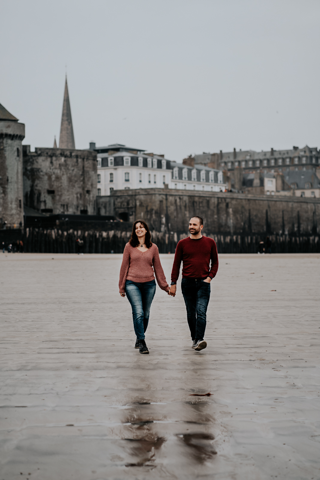 saint malo shooting photo couple